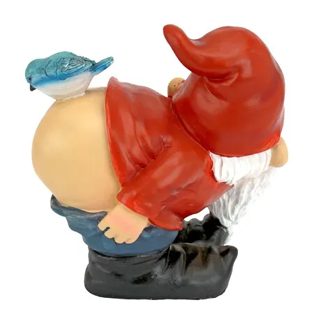 Loonie Moonie Bare Buttocks Garden Gnome Statue: Medium