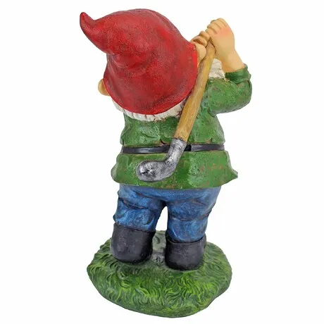 Bogey Burt Golfing Garden Gnome Statue