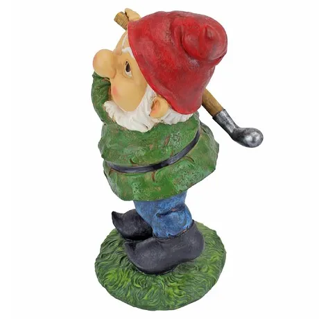 Bogey Burt Golfing Garden Gnome Statue