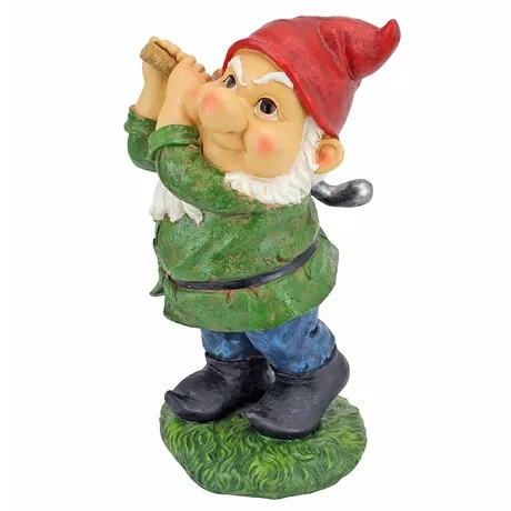 Bogey Burt Golfing Garden Gnome Statue