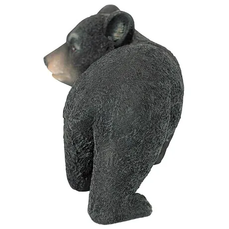 Roly-Poly Black Bear Cub Statue: Walking Bear
