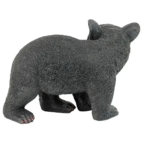 Roly-Poly Black Bear Cub Statue: Walking Bear