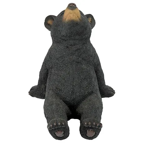 Catching Rays Black Bear Cub Statue