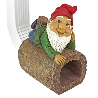 Stormy the Gnome Gutter Guardian Downspout Statue