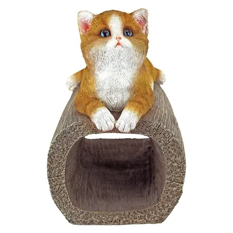 Kitty Cat Gutter Guardian Downspout Statue