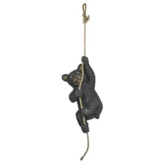 Swinging Bocephus Bear Cub Hanging Statue