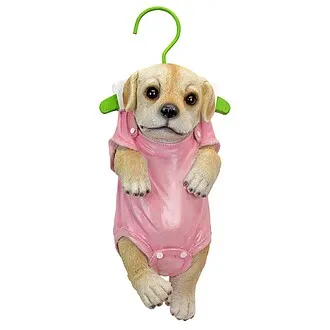 Hanger Hound Labrador Retriever Hanging Puppy Dog Statue