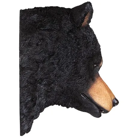 American Black Bear Sculptural Wall Trophy
