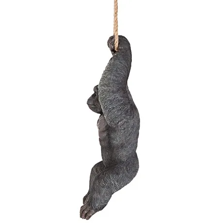 Swinging Great Ape Jungle Monster Hanging Gorilla Statue