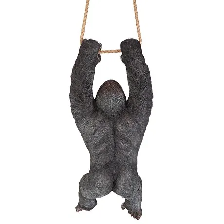 Swinging Great Ape Jungle Monster Hanging Gorilla Statue