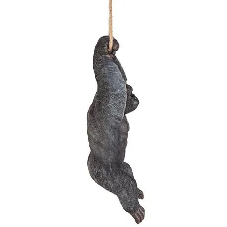 Swinging Great Ape Jungle Monster Hanging Gorilla Statue