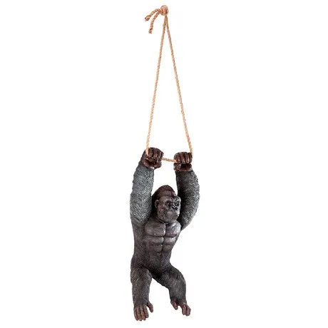 Swinging Great Ape Jungle Monster Hanging Gorilla Statue
