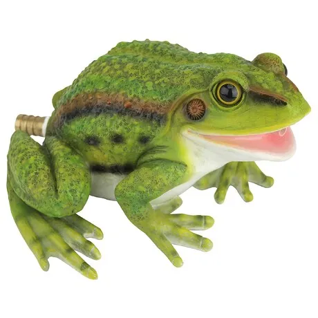 Friendly Frog Toad Spitter Piped Statue