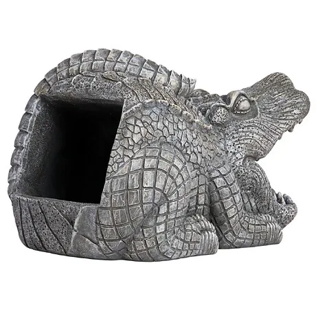 Swamp Alligator Gutter Guardian Downspout Statue