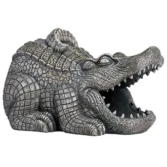 Swamp Alligator Gutter Guardian Downspout Statue