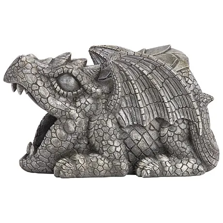 Darian the Dragon Gutter Guardian Downspout Statue