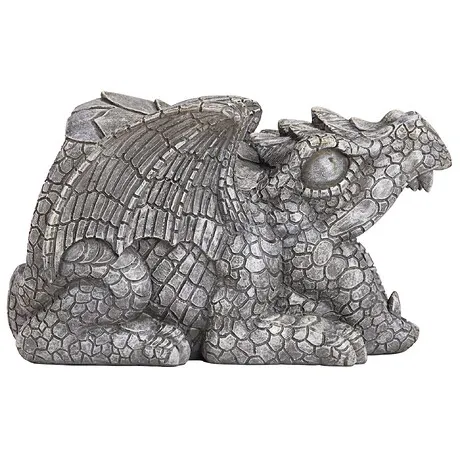 Darian the Dragon Gutter Guardian Downspout Statue