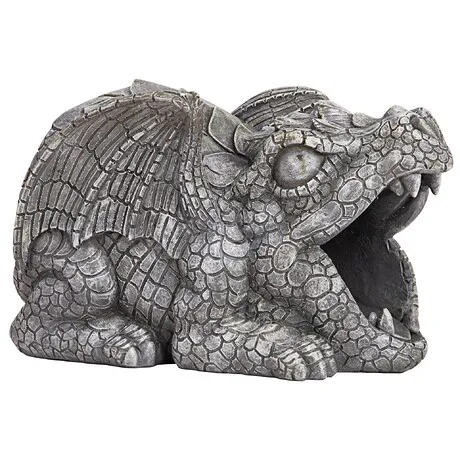 Darian the Dragon Gutter Guardian Downspout Statue