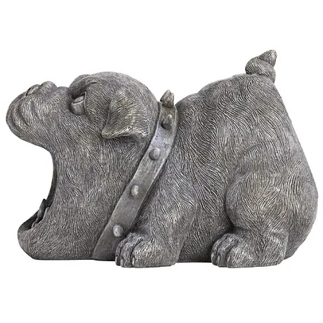 Butch the Bulldog Gutter Guardian Downspout Statue