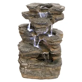 Devil's Thumb Falls Illuminated Tabletop Fountain