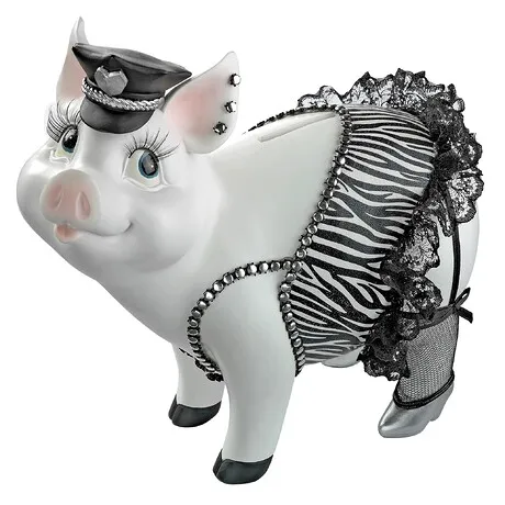 Porker on Patrol Pig Statue