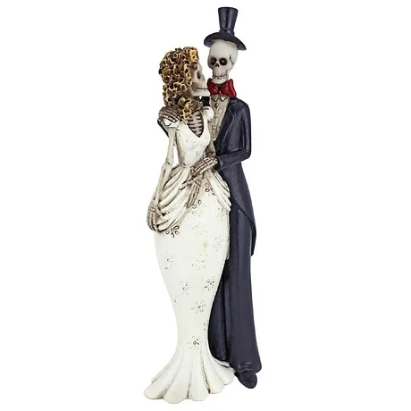 Day of the Dead Skeleton Bride and Groom Statue