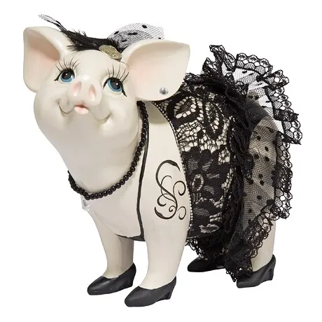 Lace and Lard, Madame Pig Statue