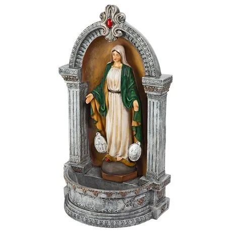 Virgin Mary of the Miraculous Medal Italian-Style Font Statue