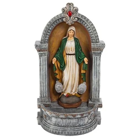 Virgin Mary of the Miraculous Medal Italian-Style Font Statue