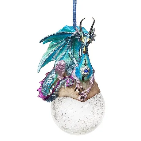 Frost the Gothic Dragon Holiday Ornament: Each