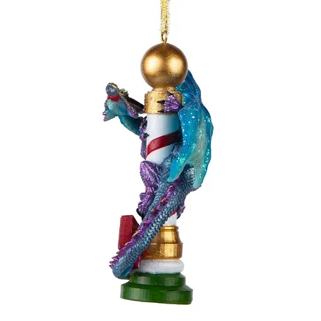 North Pole Dancing Dragon 2024 Gothic Holiday Ornament: Each