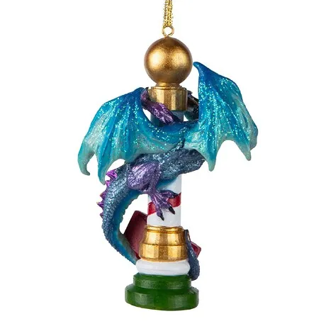 North Pole Dancing Dragon 2024 Gothic Holiday Ornament: Each