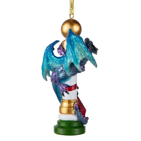 North Pole Dancing Dragon 2024 Gothic Holiday Ornament: Each