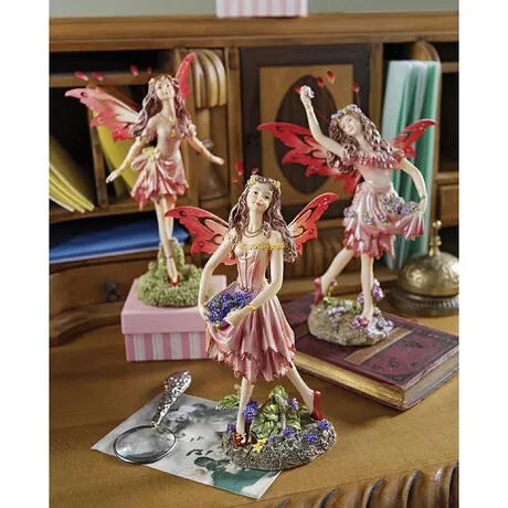 Crosstweed Meadow Victorian Fairy Statue Set