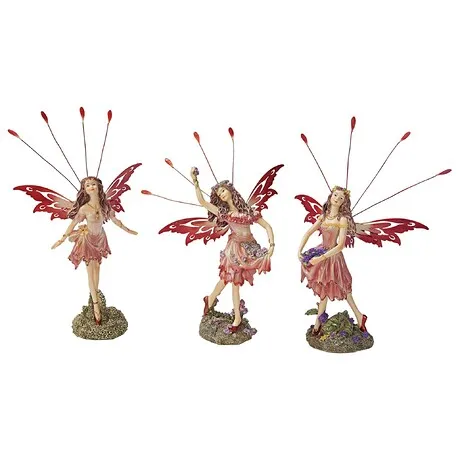 Crosstweed Meadow Victorian Fairy Statue Set