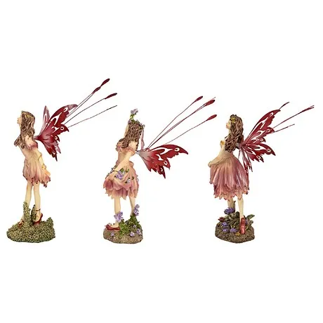 Crosstweed Meadow Victorian Fairy Statue Set