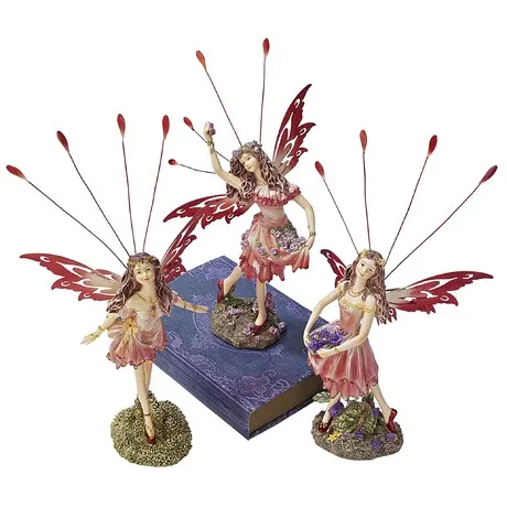 Crosstweed Meadow Victorian Fairy Statue Set