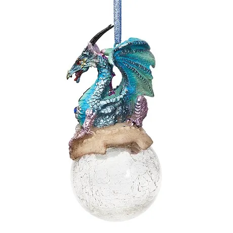 Frost the Gothic Dragon Holiday Ornament: Set of Three
