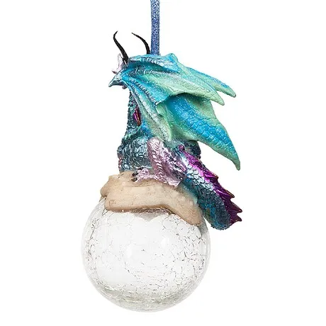 Frost the Gothic Dragon Holiday Ornament: Set of Three