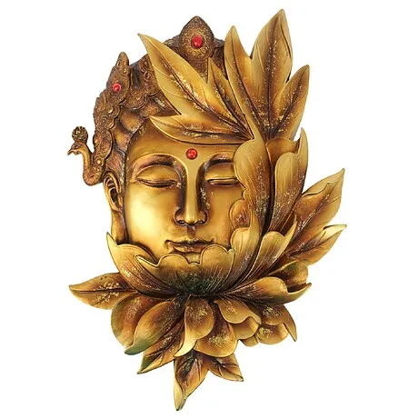 Enlightened Deities Wall Sculptures: Guan Yin