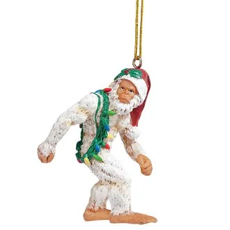 Bigfoot the Abominable Snowman Yeti Holiday Ornament