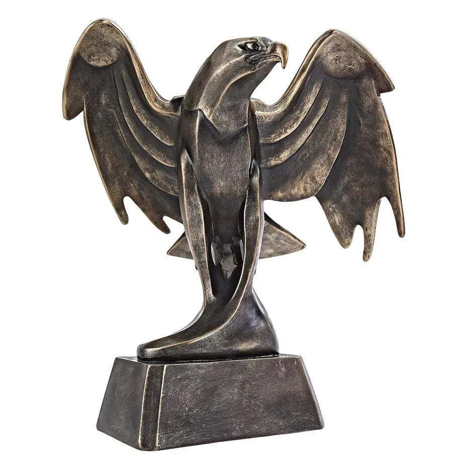 Forging Strength Art Deco Eagle Statue