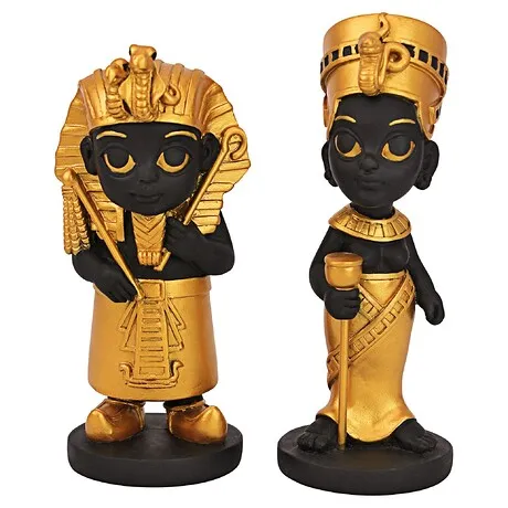 Wee Rulers of the Egyptian Realm Statue Set of Two
