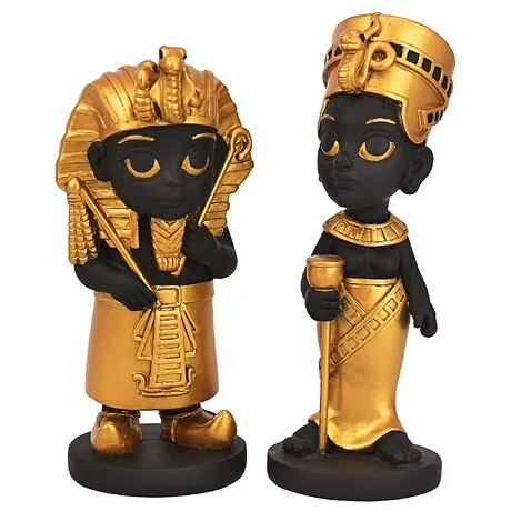 Wee Rulers of the Egyptian Realm Statue Set of Two