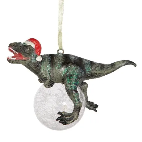 Blitzer, the T-Rex Holiday Ornament