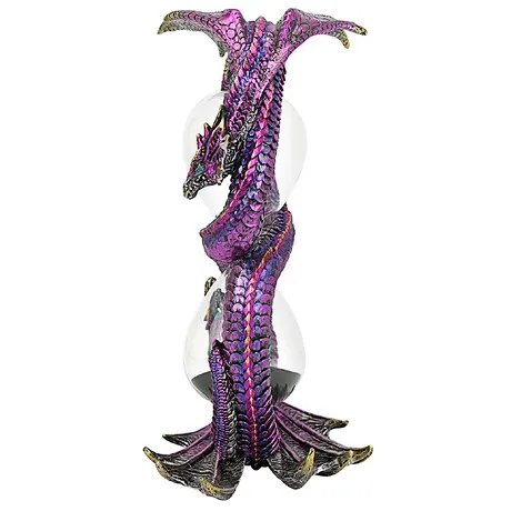 Witness to Time Gothic Dragon Sand Timer Hourglass Statue