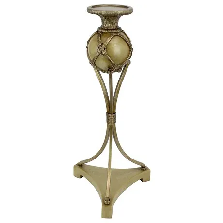 Woven Orb 18" Candlestick: Large