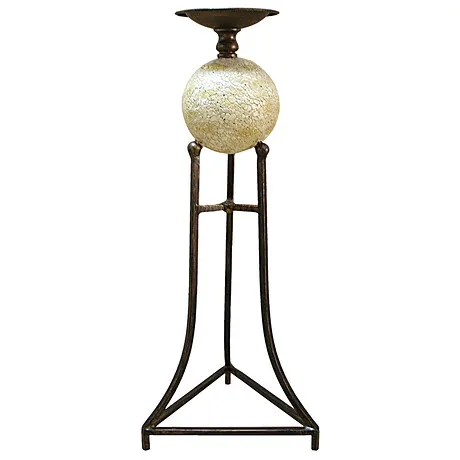 Elevated Sphere 20" Candlestick