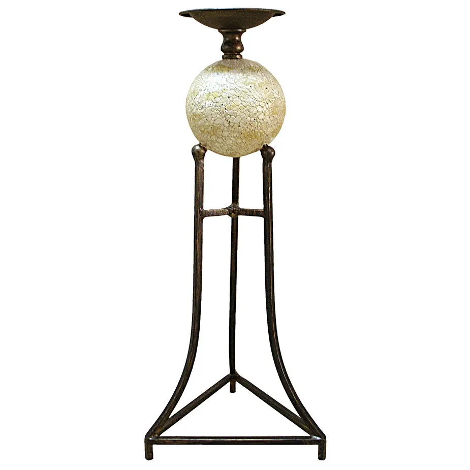 Elevated Sphere 20" Candlestick