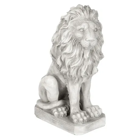 Mansfield Manor Lion Sentinel Statue: Looking Right